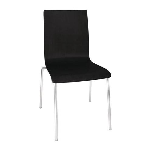 Stoel  zonder Armleuning Zwart | 4 stuks, Zakelijke goederen, Horeca | Keukenapparatuur, Verzenden