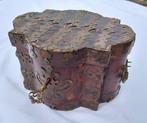 Kist - Hout, Leder, Messing
