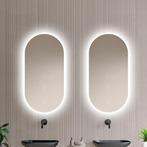 Loxa - Ovale Badkamerspiegel Fiona met Led 40x80cm, Huis en Inrichting, Woonaccessoires | Spiegels, Verzenden, Nieuw