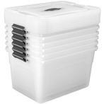 Opbergdoos / Opslagbox 30 L - Kunststof - 6-Delig - Incl. de, Verzenden, Nieuw
