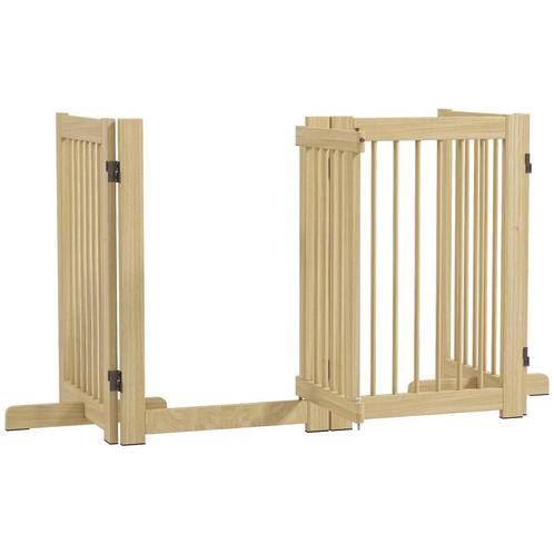 TRUUSK Afscheidingshek Hond 4-delig 204 X 75 Cm Opvouwbaar M, Dieren en Toebehoren, Honden-accessoires, Nieuw, Verzenden