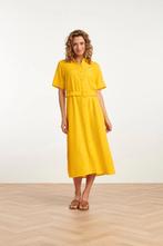 -60% Smashed Lemon  Smashed Lemon 25150 linnen midi shirtjur, Kleding | Dames, Jurken, Verzenden, Nieuw, Geel