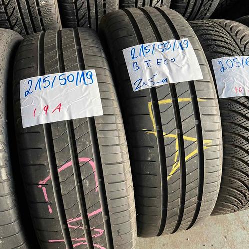 2 x Bridgestone 215-50-19 Zomerbanden 5mm, Auto-onderdelen, Banden en Velgen, 19 inch, Zomerbanden, 215 mm, Personenwagen, Gebruikt