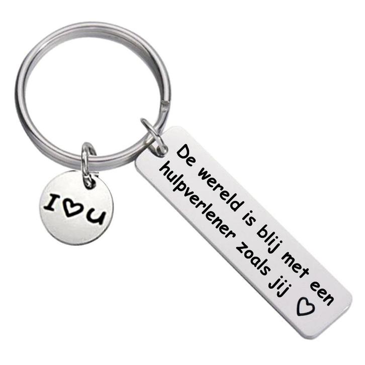 Fako Bijoux - Sleutelhanger De Wereld Is Blij Met Een, Verzamelen, Sleutelhangers, Verzenden
