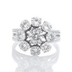 Ring - 14 karaat Witgoud - 1.60ct. tw. Diamant (Natuurlijk), Sieraden, Tassen en Uiterlijk, Ringen, Nieuw