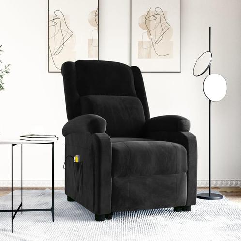 vidaXL Sta-op-massagestoel fluweel zwart, Sport en Fitness, Massageproducten, Nieuw, Verzenden