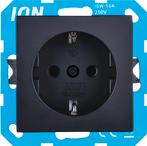 ION | Wandcontactdoos | RA | Mat zwart- V1/J1 serie, Ophalen of Verzenden, Nieuw