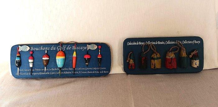 Wanddecoratie (2) - Frankrijk - Panelen met maritiem thema, Antiek en Kunst, Curiosa en Brocante