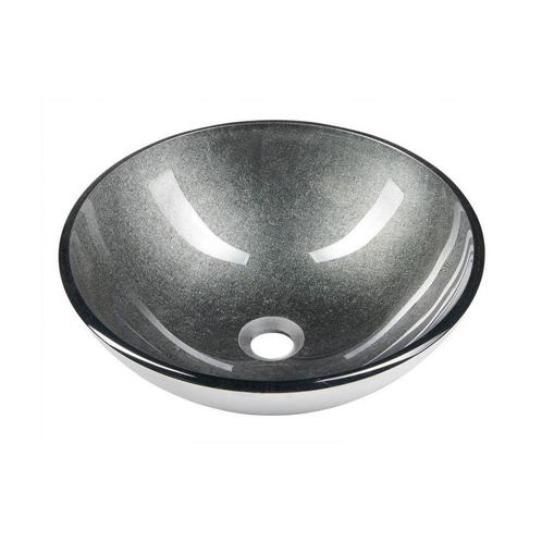 Waskom Sapho Beauty Rond 42 cm cm Metallic Donker Grijs, Doe-het-zelf en Verbouw, Sanitair, Ophalen of Verzenden