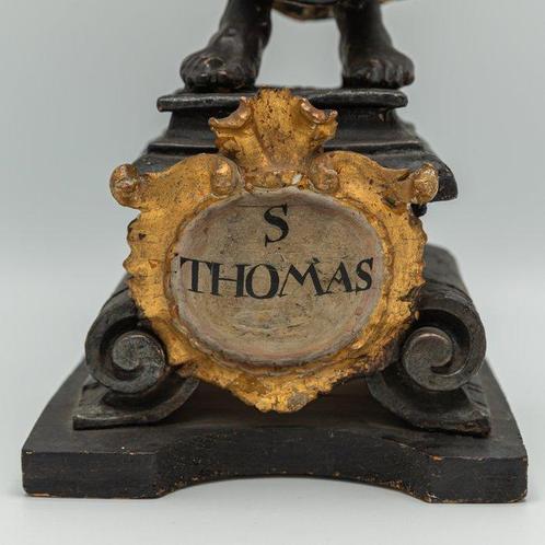 Heilige Thomas Apostel 18e-eeuw Barok - 54 cm - Hout -, Antiek en Kunst, Kunst | Niet-Westerse kunst