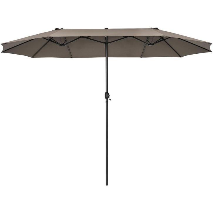 2dekans | Coast Dubbele Parasol 470x280x245cm (LxBxH) -, Tuin en Terras, Zonneschermen, Zo goed als nieuw, Ophalen of Verzenden