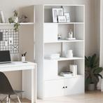 vidaXL Boekenkast 100x36x189 cm bewerkt hout wit, Huis en Inrichting, Verzenden, Nieuw, Overige houtsoorten