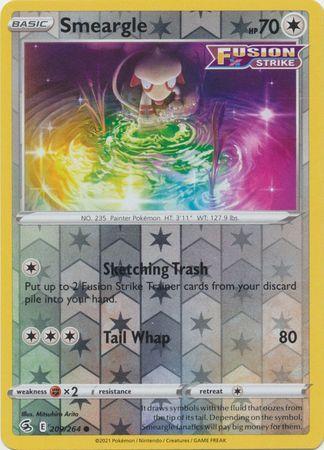 Smeargle 209/264 reverse holo (Fusion Strike), Hobby en Vrije tijd, Verzamelkaartspellen | Pokémon, Losse kaart, Nieuw, Foil, Ophalen of Verzenden
