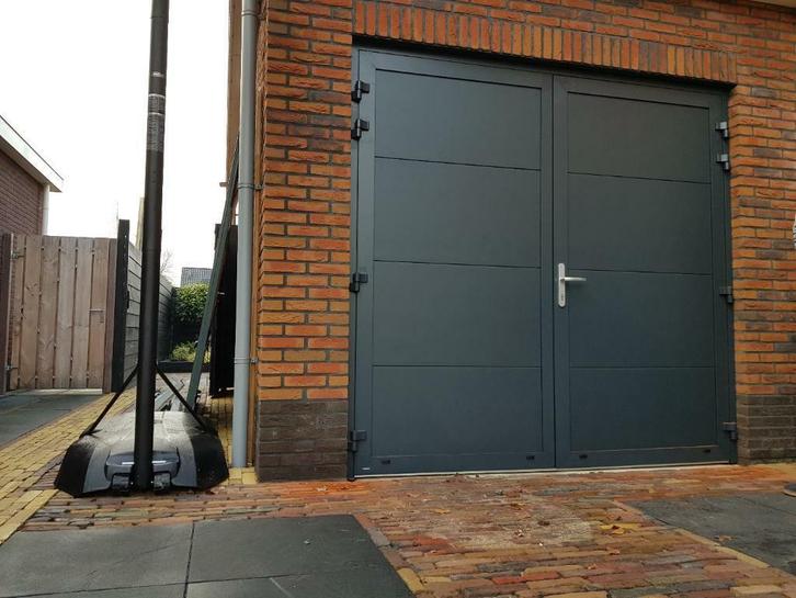 Openslaande garagedeuren vanaf Eur 2299,--, Doe-het-zelf en Verbouw, Deuren en Horren, Garagedeur, Nieuw, 120 cm of meer, Glas