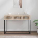 vidaXL Wandtafel 105x30x75 cm bewerkt hout en ijzer, Verzenden, Nieuw