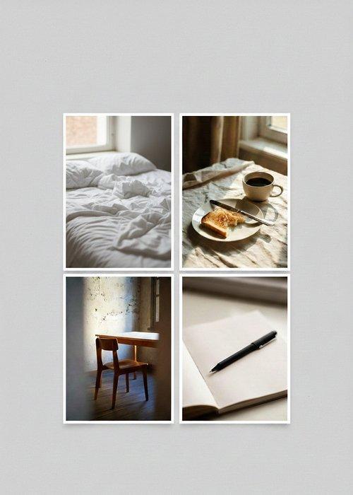 David Bernard - Collage: Human Presence Without Human (A5), Antiek en Kunst, Kunst | Designobjecten