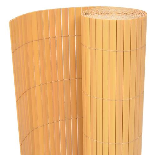 vidaXL Tuin Hek Geel 150 x 500 cm, Tuin en Terras, Schuttingen, Nieuw, Kunststof, Verzenden
