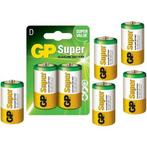 GP Super Alkaline LR20/D batterij 5x (C D 4.5V XL formaat), Audio, Tv en Foto, Accu's en Batterijen, Nieuw, Verzenden