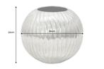 Vaas ELEGANCE 20cm with hammer hamerslag effect silver -, Huis en Inrichting, Woonaccessoires | Vazen, Ophalen of Verzenden, Nieuw