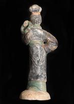 Oud-Chinees Terracotta Vrouwelijke Aanschuifstandbeeld, Antiek en Kunst