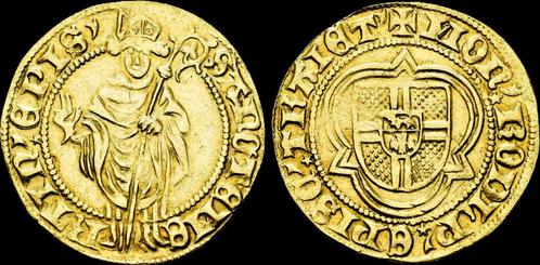 St Maartensgoudgulden 1430-1455ad Netherlands Utrecht Rud..., Postzegels en Munten, Munten en Bankbiljetten | Toebehoren, Verzenden
