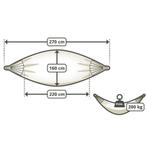Hangmat Dubbel Staal | 220kg | Premium | OP=OP, Tuin en Terras, Hangmatten, Meerpersoons, Nieuw, Ophalen of Verzenden, Met standaard