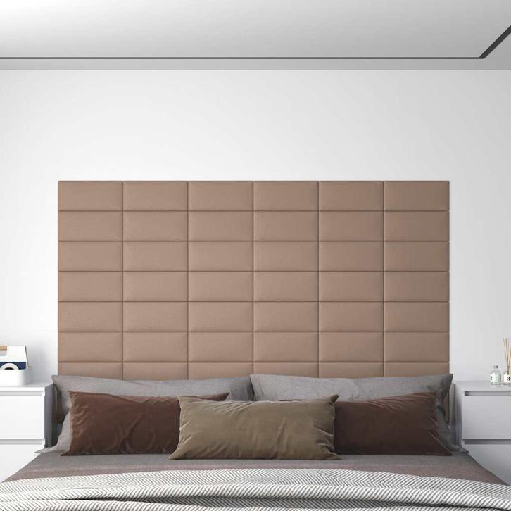 vidaXL Wandpanelen 12 st 0,54 m² 30x15 cm kunstleer, Doe-het-zelf en Verbouw, Platen en Panelen, Nieuw, Verzenden