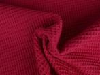 Wafelstof – Fuchsia, Hobby en Vrije tijd, Stoffen en Lappen, 120 cm of meer, Ophalen of Verzenden, Katoen, Roze