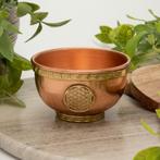 Puur koperen Tibetaanse wierookbrander/offerschaal Flower of, Ophalen of Verzenden, Nieuw
