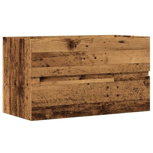 Hang Badkamerkast oud hout - Retourdeal - Ruimtebesparend, Huis en Inrichting, Badkamer | Badkamermeubels, 25 tot 50 cm, Nieuw