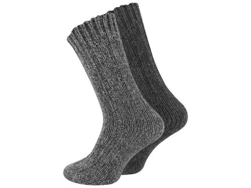2 paar Noorse wollen sokken - Unisex - Antraciet mix, Kleding | Heren, Sokken en Kousen, Verzenden