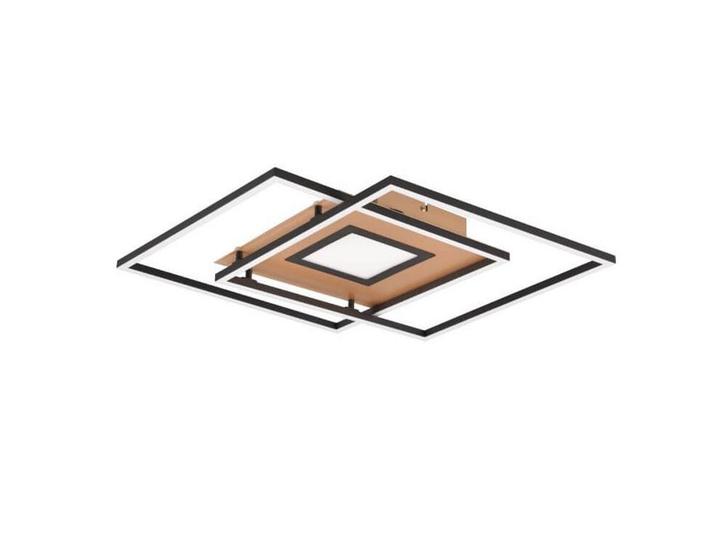 Trio Design Plafondlamp Via Messing Mat - 50x50x6.5cm -, Huis en Inrichting, Overige Huis en Inrichting, Nieuw, Verzenden