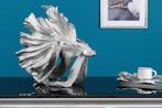 Design decoratief figuur vechtende vis CROWNTAIL 35cm, Huis en Inrichting, Woonaccessoires | Vazen, Nieuw, Ophalen of Verzenden