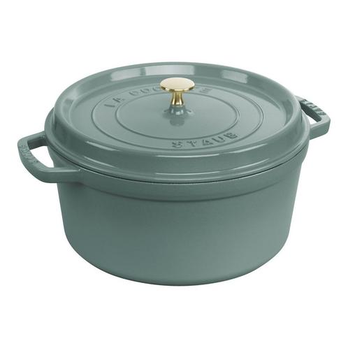 Staub Gietijzeren Braadpan – 28 cm – Eucalyptus, Huis en Inrichting, Keuken | Potten en Pannen, Verzenden