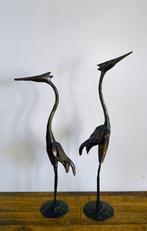 Handmade - sculptuur, Set van 2 reigers / vogel beelden - 50