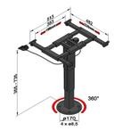 Ilse Tafelpoot Liftvoet Schuifblad, Huis en Inrichting, Ophalen of Verzenden, Nieuw