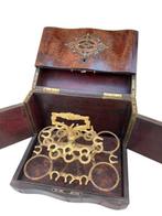 Kabinet - Hout, Brons - mobiele bar