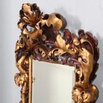 Spiegel Italiaans barok hout geneden lijst verguld en gebr, Antiek en Kunst, Antiek | Spiegels, Ophalen of Verzenden