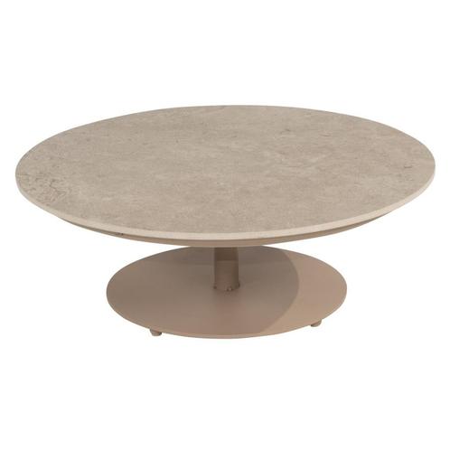 Boaz lounge tuintafel 80xH30 cm ceramic middenpoot latte 4, Tuin en Terras, Tuintafels, Nieuw, Ophalen of Verzenden
