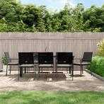vidaXL 9-delige Tuinset met kussens poly rattan en staal, Tuin en Terras, Nieuw, 8 zitplaatsen, Tuinset, Verzenden
