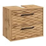 Wastafelkast Etna 60 x cm x 35 cm x 50 cm Eiken Badkamerkast, Huis en Inrichting, Badkamer | Badkamermeubels, Verzenden, Nieuw