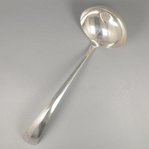 Gerritsen & van Kempen Haags lofje - Soeplepel - .833, Antiek en Kunst, Antiek | Goud en Zilver