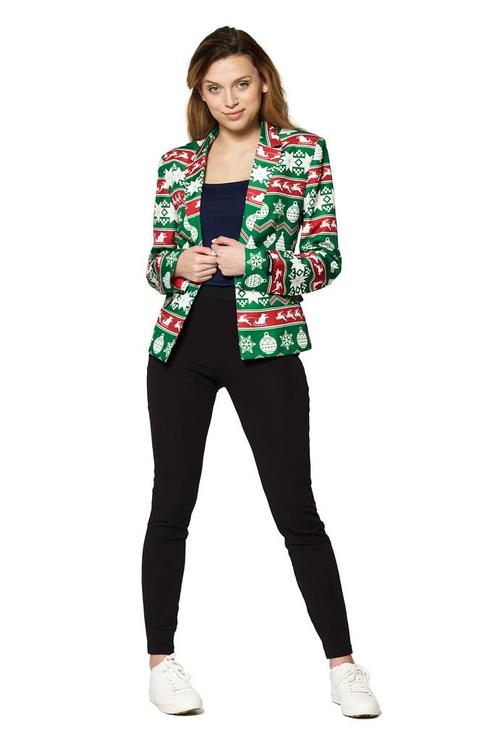 Groene Noordpool Kerst Blazer dames, Kleding | Dames, Carnavalskleding en Feestkleding, Nieuw, Ophalen of Verzenden