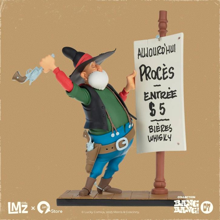 Lucky Luke De Rechter Beeld 22 cm, Verzamelen, Stripfiguren, Nieuw, Ophalen of Verzenden