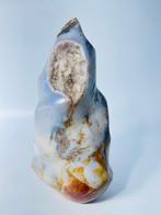 Blauw-gouden Oceaan Jaspis Vlam met sprankelende druzy zak -