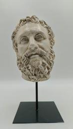 sculptuur, Testa di Marco Aurelio - 33 cm - marmerstof, Antiek en Kunst
