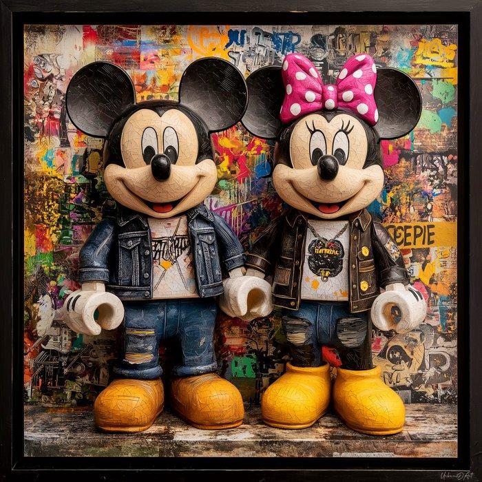 Urban3DArt (1971) - Mickey & Minnie Mouse Street Art Limited, Antiek en Kunst, Kunst | Designobjecten