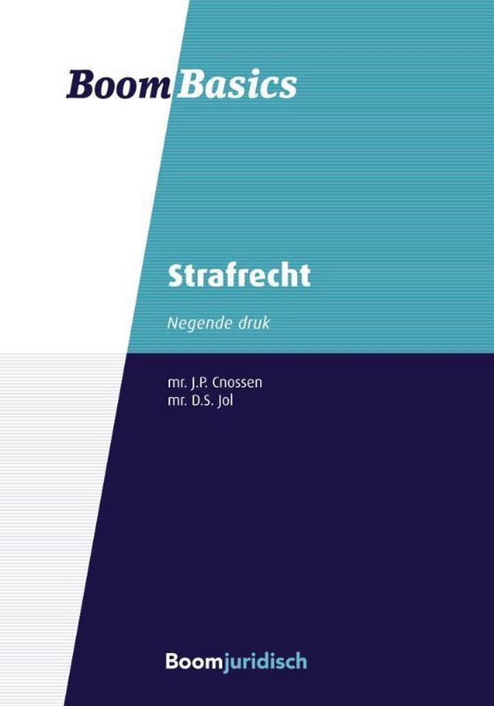 Strafrecht / Boom Basics 9789462904057 J.P. Cnossen, Boeken, Wetenschap, Gelezen, Verzenden