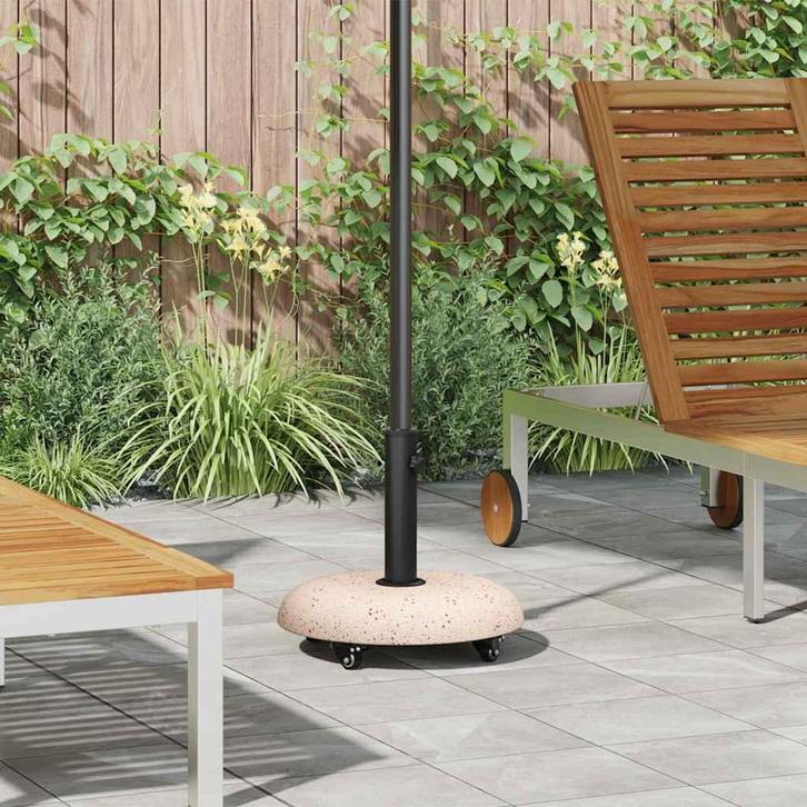 vidaXL Parasolvoet Geel Ø 45 x 40 cm Betonkleurig, Tuin en Terras, Parasols, Parasolvoet, Nieuw, Minder dan 1 meter, Verzenden