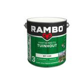 Rambo Pantserbeits Tuinhout Zijdeglans Wit 2.5L, Verzenden, Wit, Nieuw, Beits